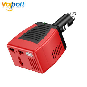 volport Portable Car 75W Power Inverter, DC 12V to AC 110V Vehicle Cigarette Lighter Converter